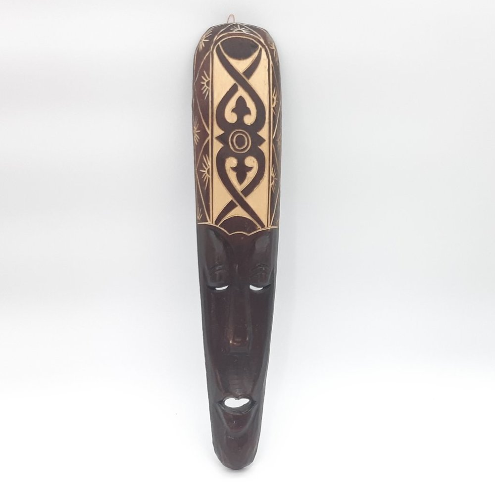 Indonesian Wall Mask With Carving
